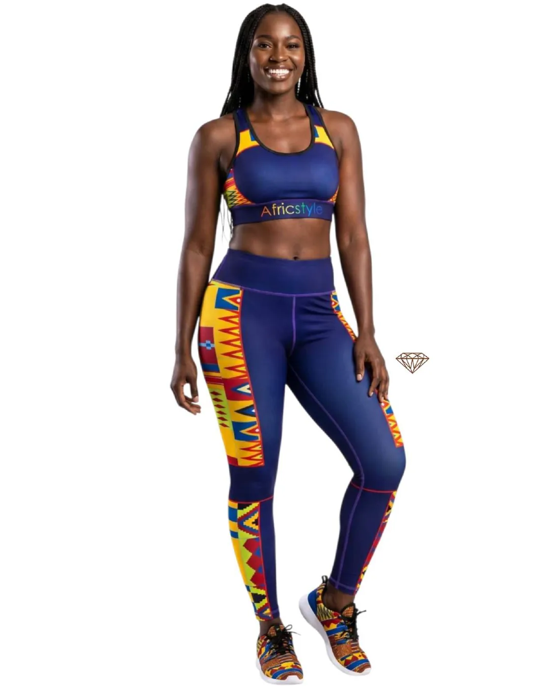 Kente 1 Activewear Set by AfricStyle Fashion