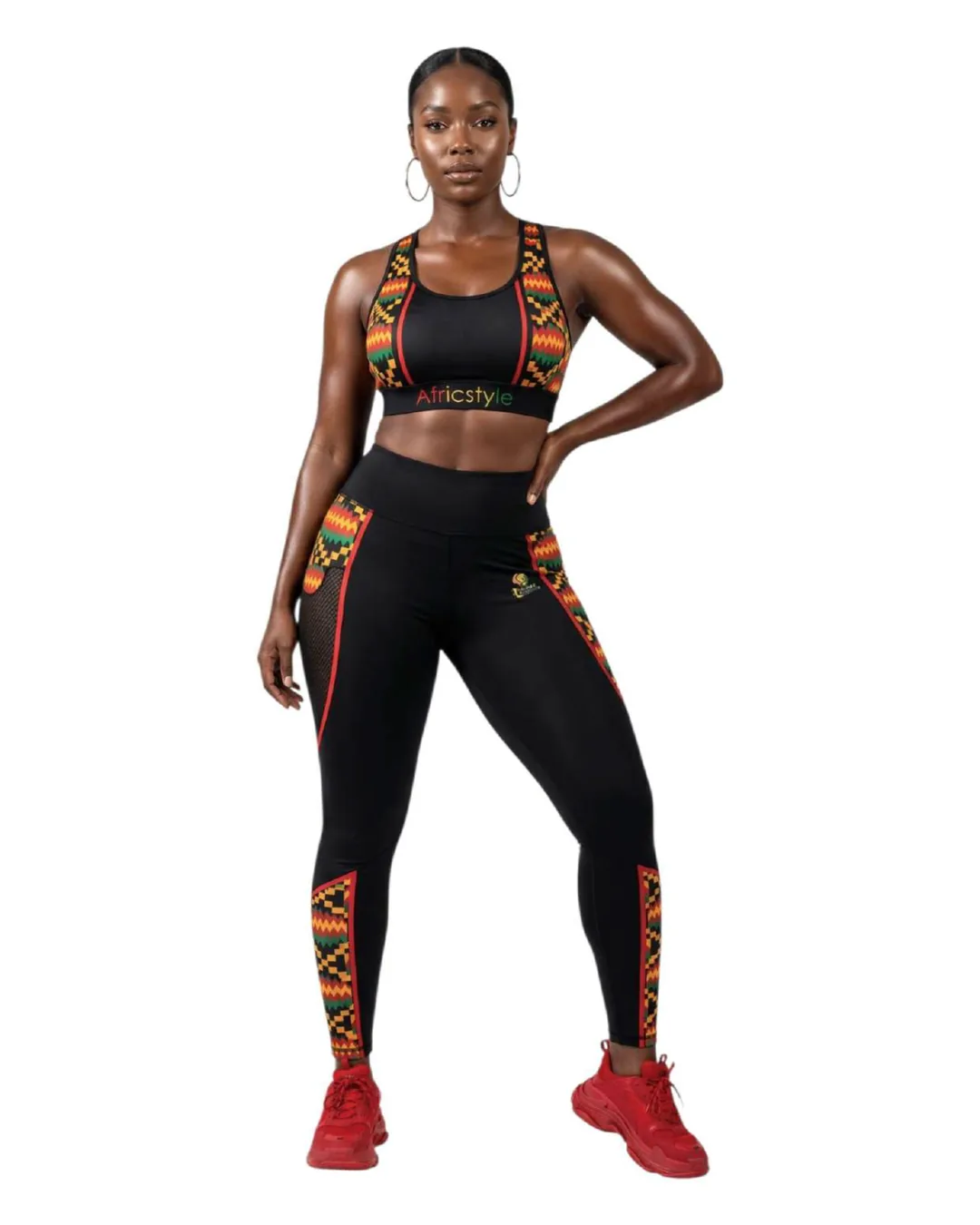 Kente 3 Activewear Set by AfricStyle Fashion
